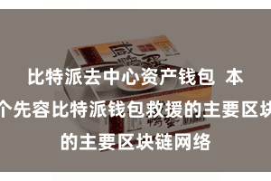 比特派去中心资产钱包  本文将逐个先容比特派钱包救援的主要区块链网络