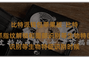 比特派钱包苹果版  比特派钱包支抓指纹解锁和面部识别等生物特征识别时候